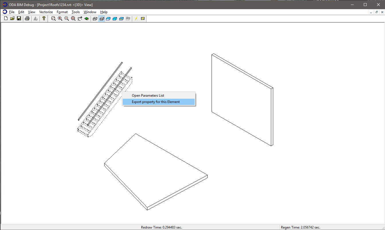 ODA BIM export parameter